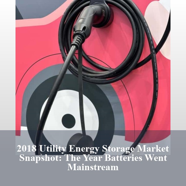 2018 Utility Energy Storage Market Snapshot: The Year Batteries Went Mainstream